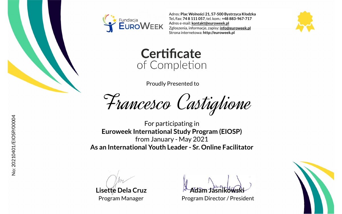 Preview of Euroweek International Study Program (EIOSP)
