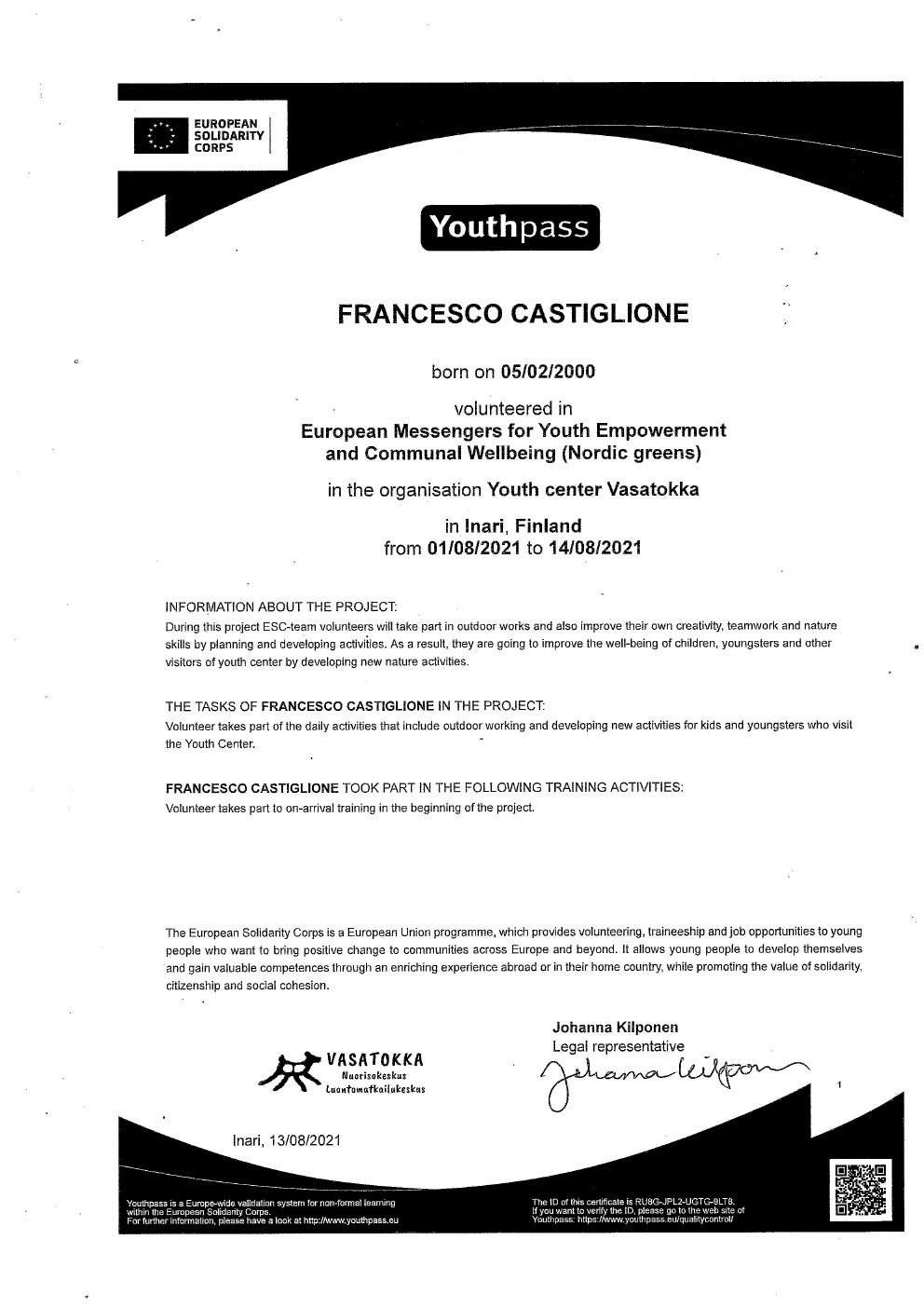 Preview of European Messengers for Youth Empowerment and Communal Wellbeing (Nordic Greens)