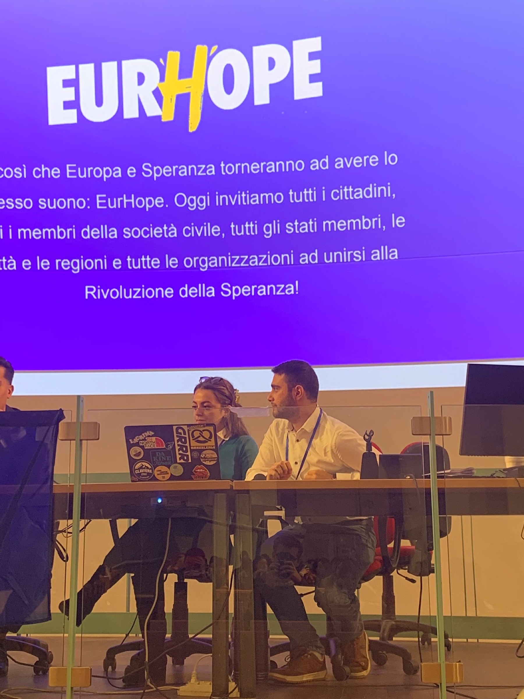 Presenting the EurHope campaign at EUniversity Genoa