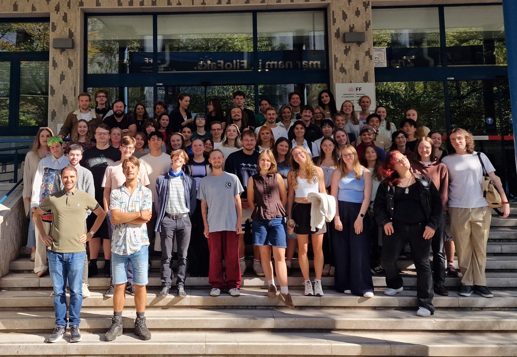 Francesco Castiglione with participants in the intensive Slovene course for Erasmus+ students in Ljubljana